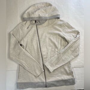 Kuhl Sweater Womens Sz  L  Arva Capuche Zip Up Hoodie Heather Gray Winter Ski